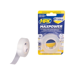 Obustronna taśma o wysokiej przyczepności - Max Power tape 19mm x 2m